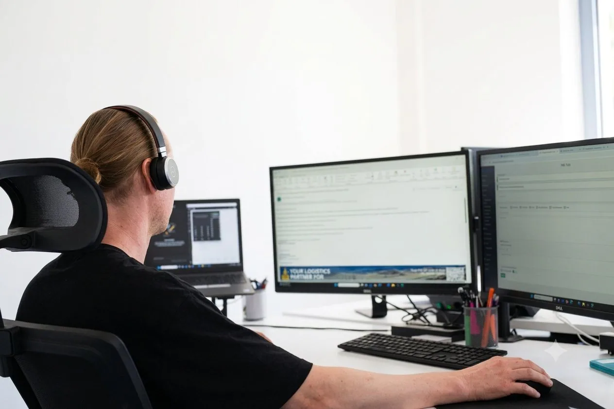 Unser Kundenservice-Team am Telefon
